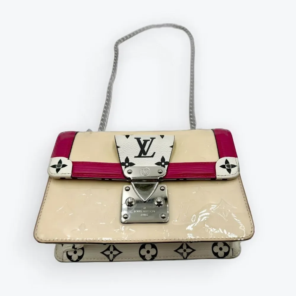 Auth Louis Vuitton LV Wynwood Monogram Vernis Epi Leather Crossbody Bag 2way